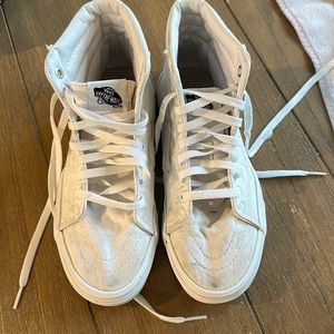 White high top vans